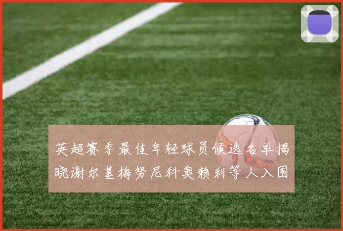 英超赛季最佳年轻球员候选名单揭晓谢尔基梅努尼科奥赖利等人入围
